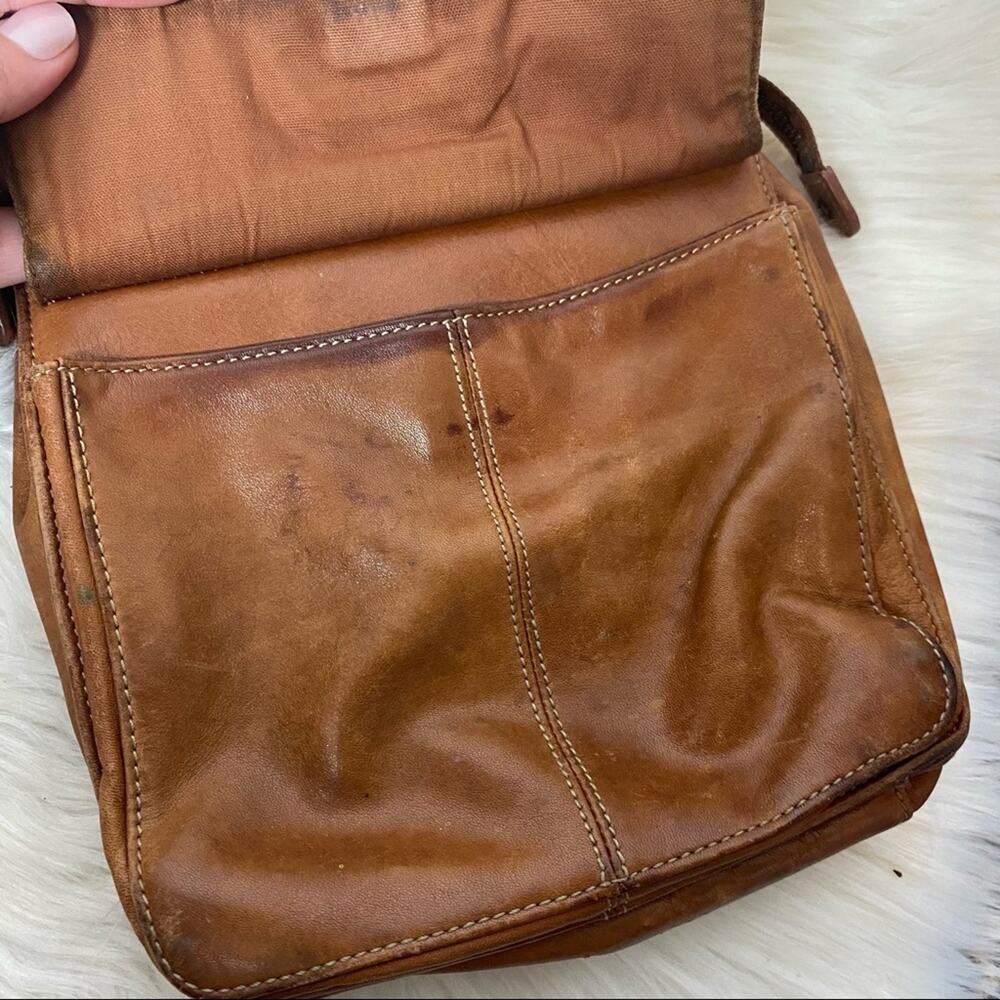FOSSIL brown leather crossbody purse - Picture 16 of 16